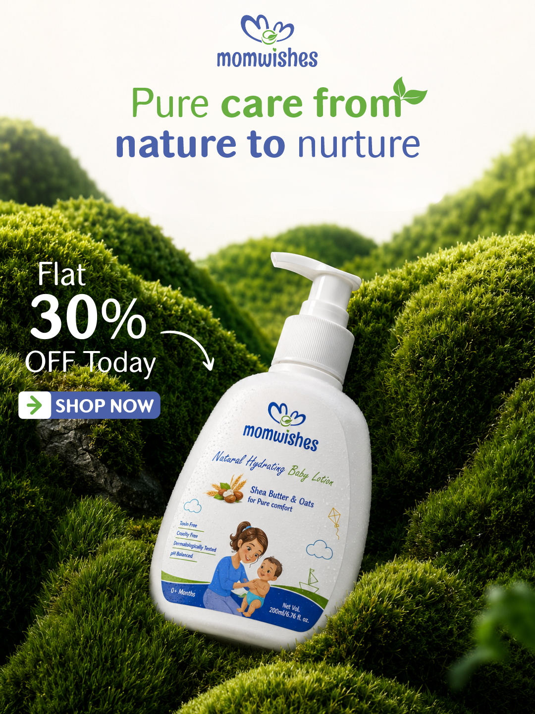 MomWishes Facebook ad: Get 30% OFF combo