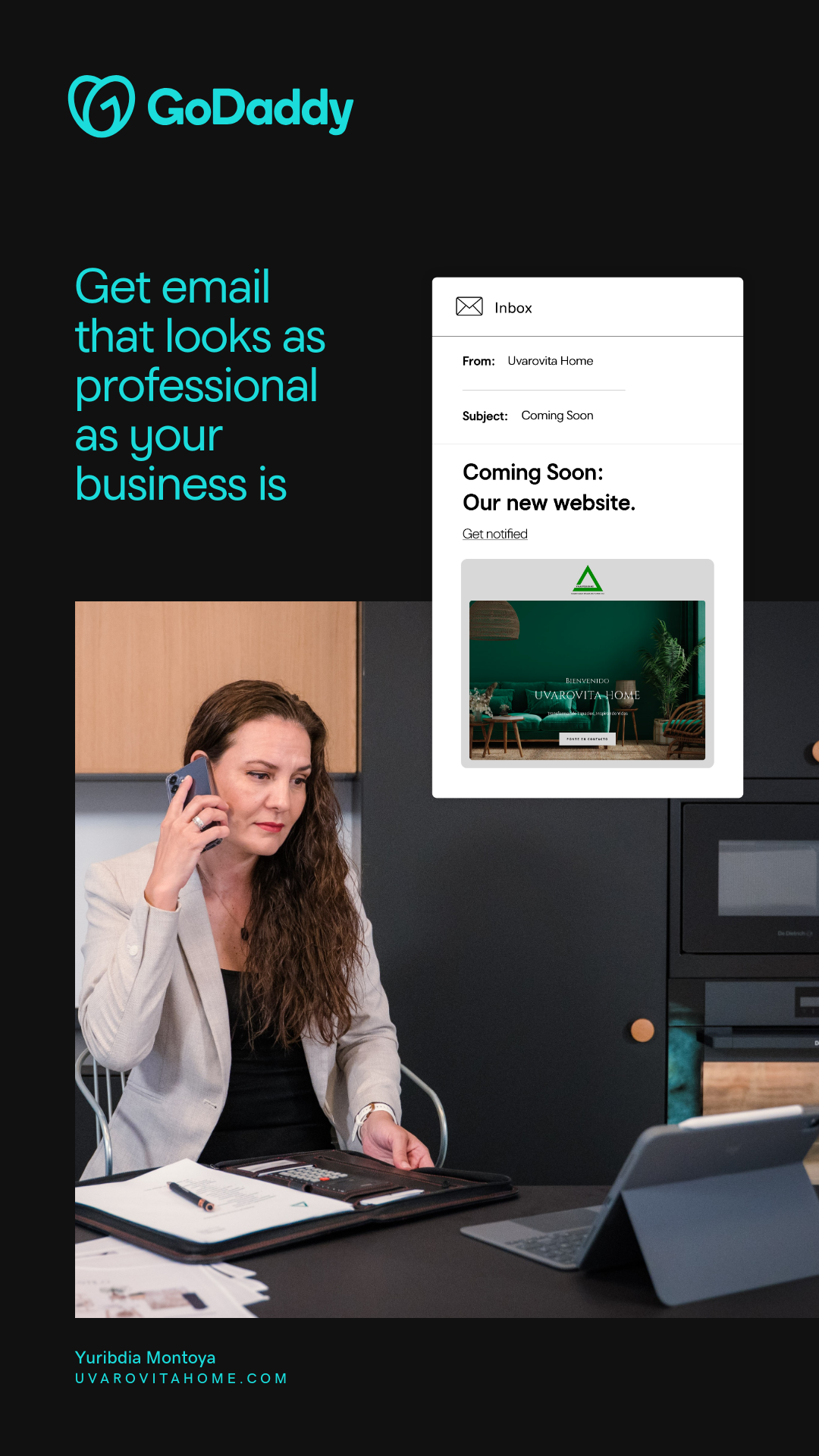 GoDaddy Facebook ad