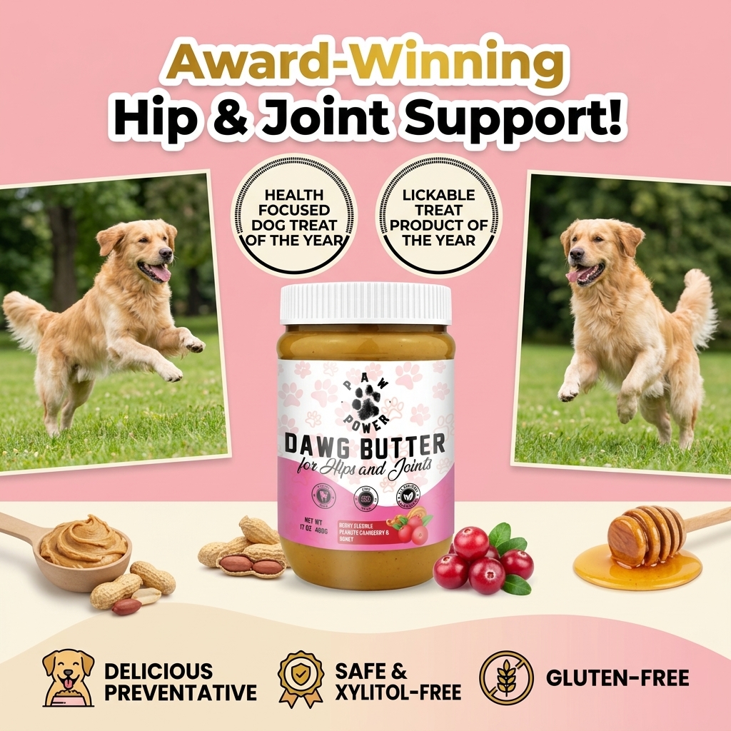 NomnomPaw Facebook ad: Healthy Treats for Happy Dogs
