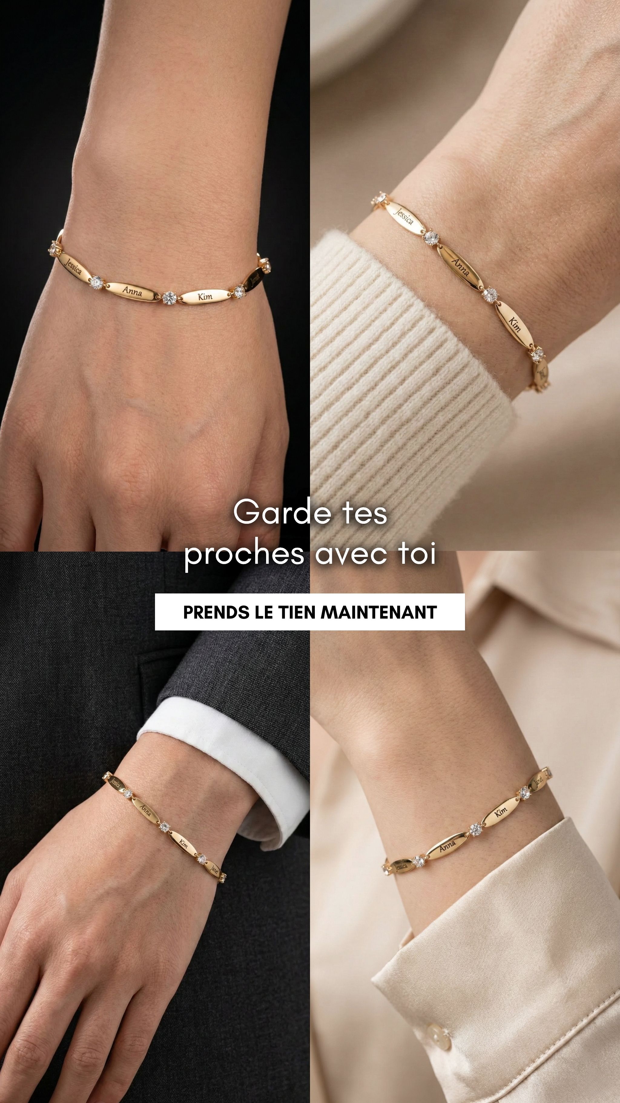 Stanbarry Bijoux Facebook ad: Un bracelet gravé, un souvenir éternel