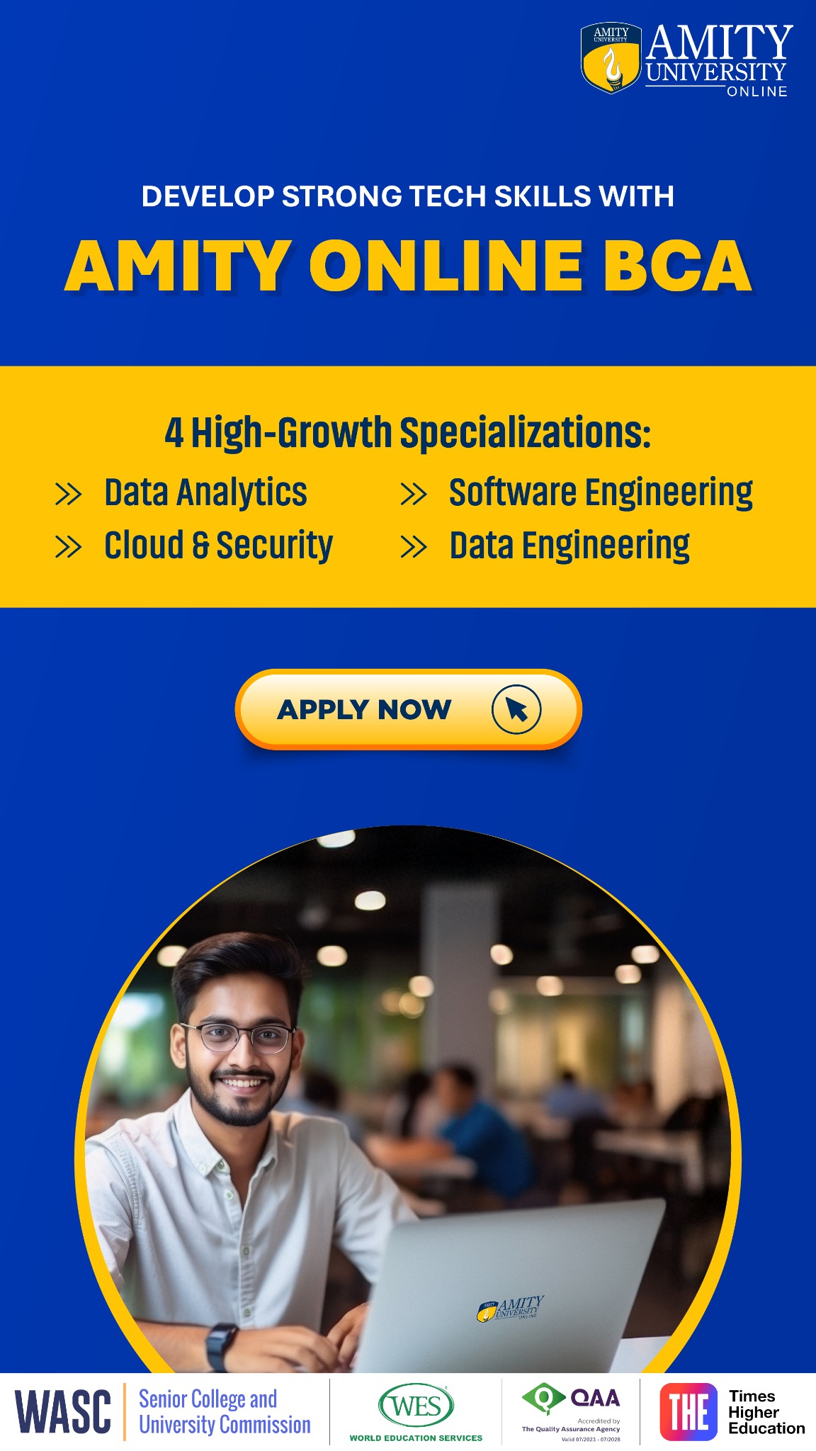 Amity Online Facebook ad