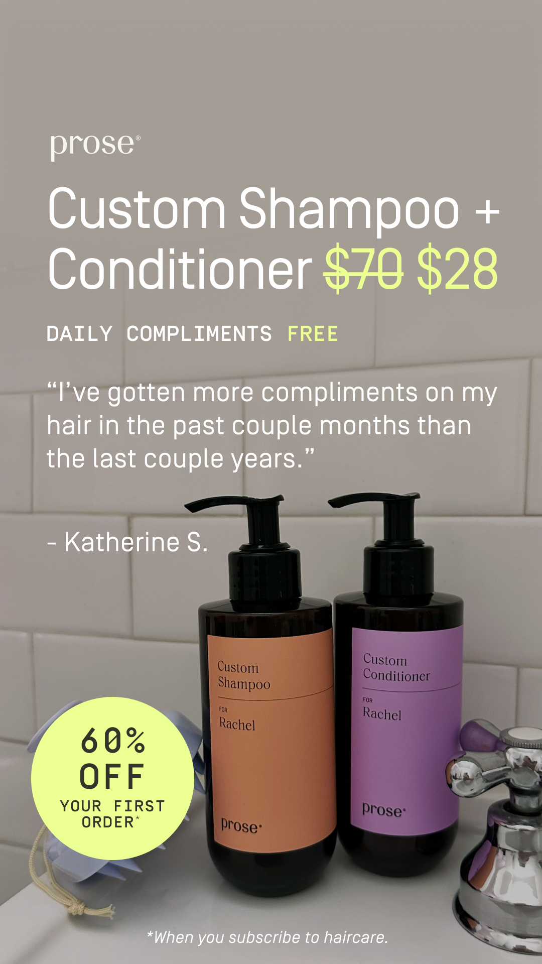 Prose Facebook ad