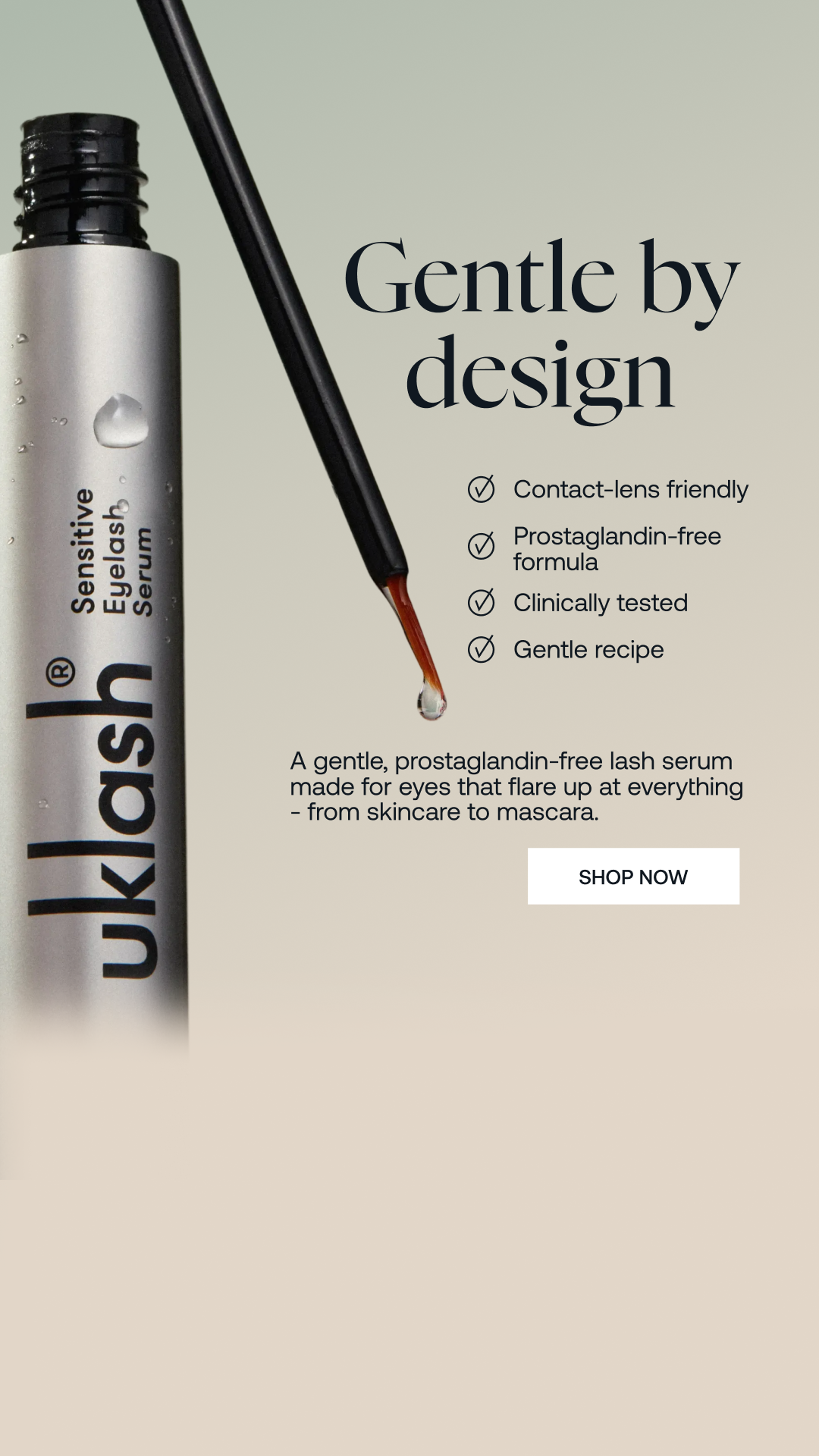 Uklash Facebook ad