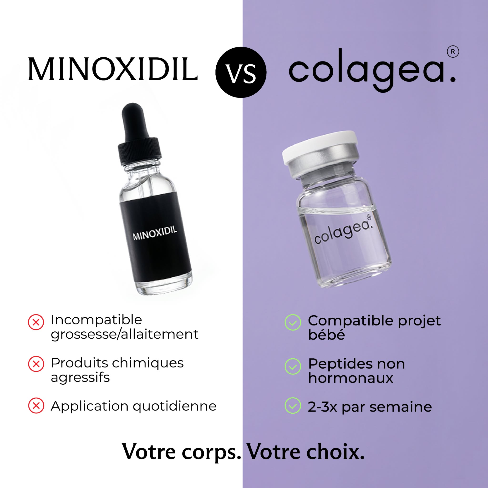 Colagea Facebook ad: +7500 Cheveux dès 6 semaines