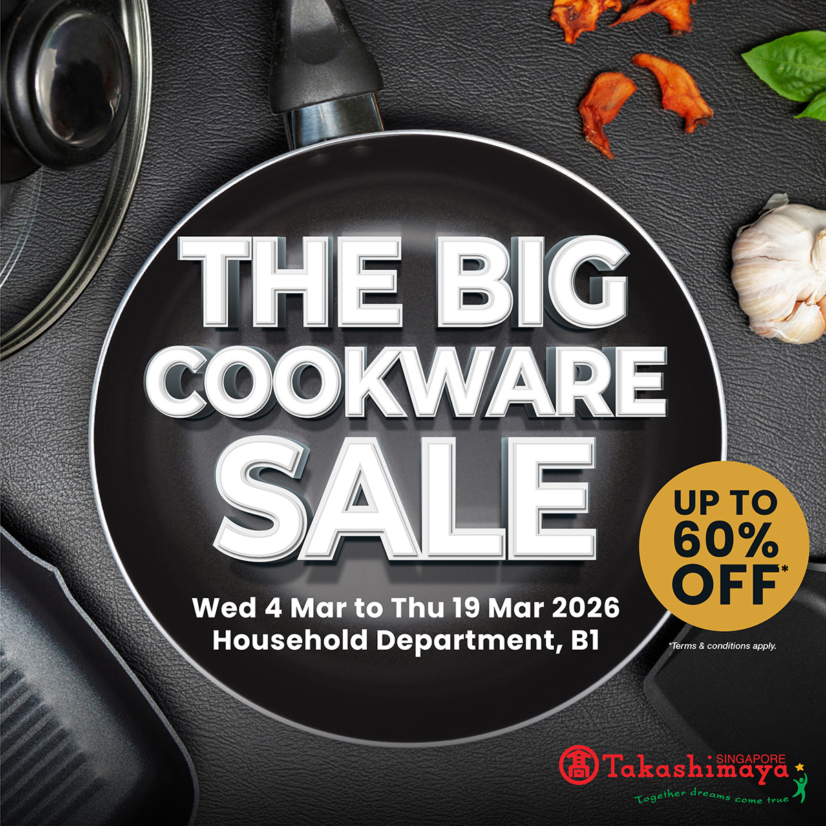 Takashimaya Department Store Facebook ad: It's time to upgrade your kitchen tools!