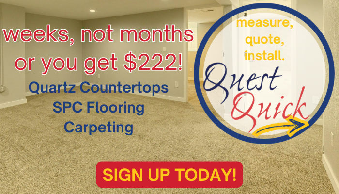 Quest Interiors Facebook ad: Quest Interiors, Exceptional Style. Exceptional Savings.