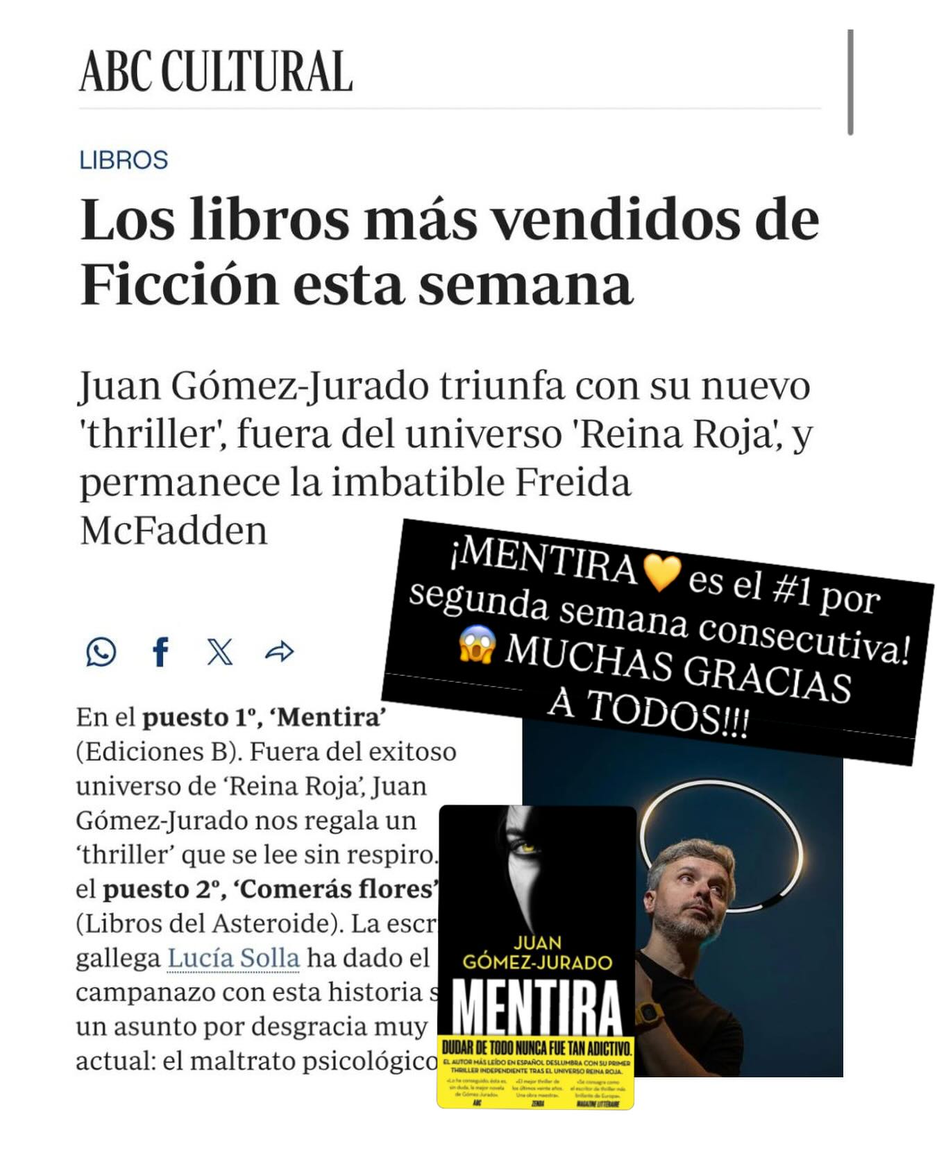 Juan Gómez-Jurado Facebook ad