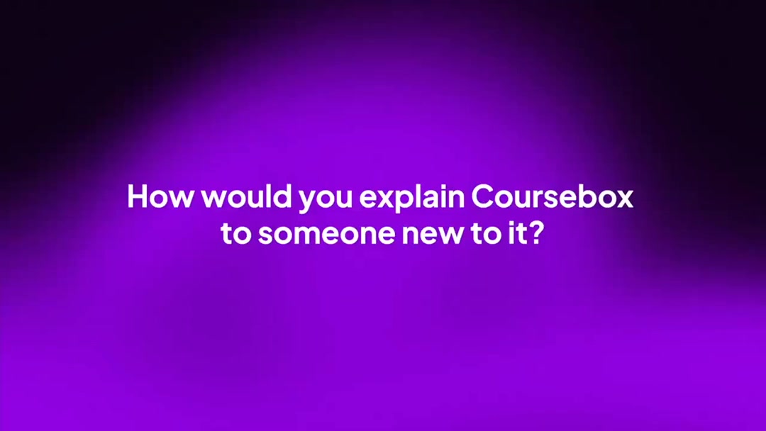 Coursebox.ai Facebook ad: The easy way to build engaging courses