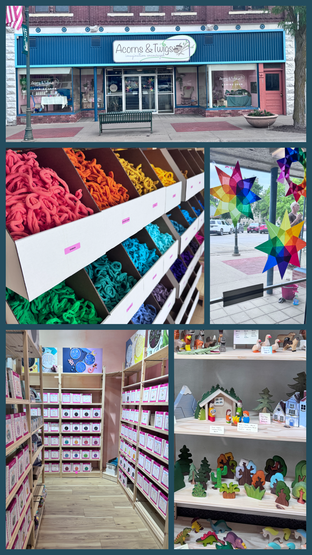 Acorns and Twigs Facebook ad: It's like a candy store for crafters.