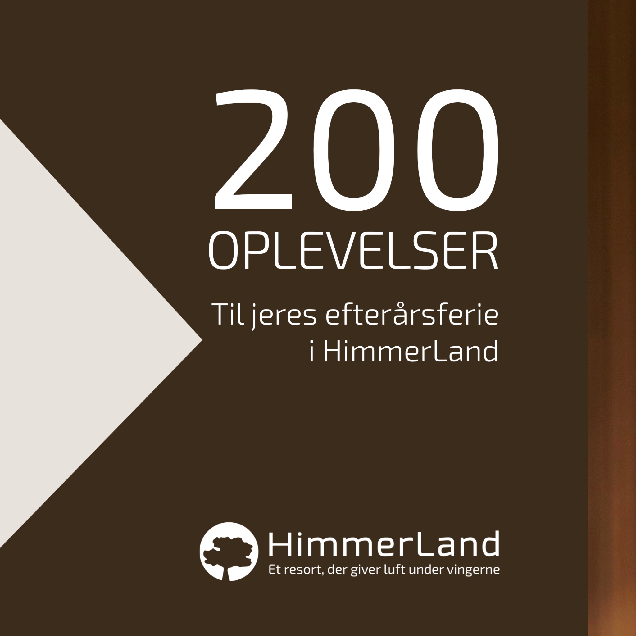HimmerLand Facebook ad: 200 oplevelser. Én efterårsferie.