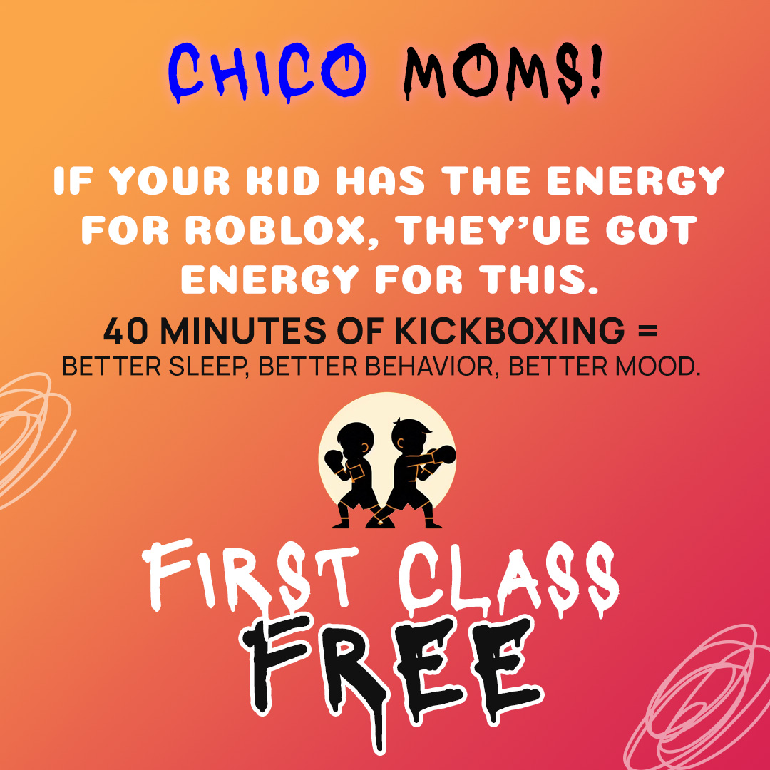 Sweet Fitness Kickboxing - Chico Facebook ad: First Class Is FREE