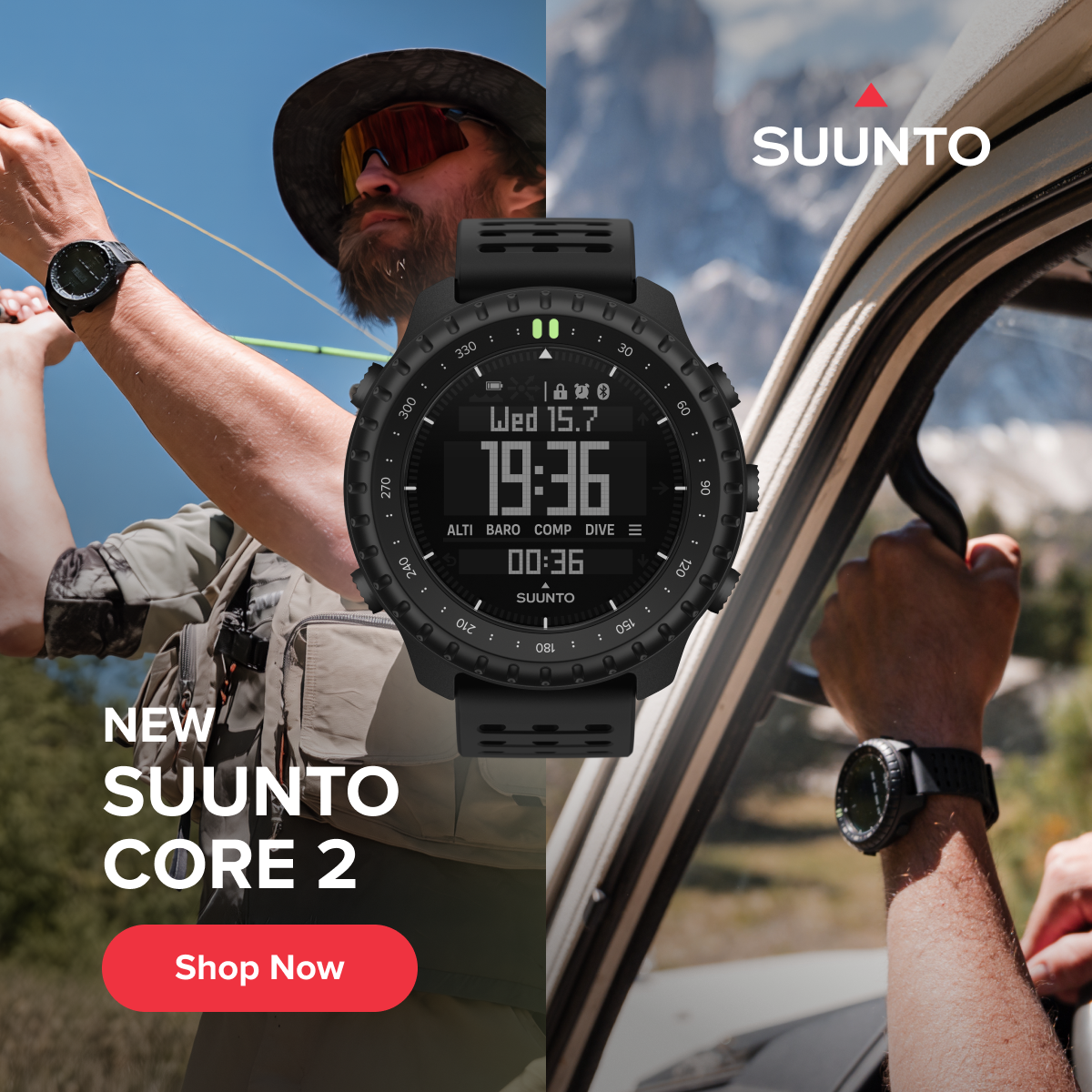 Suunto Facebook ad: New Suunto Core 2 Watch