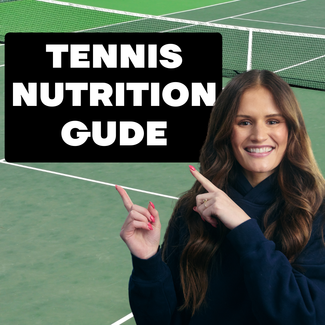 Kelsey Poulter Facebook ad: Tennis Match Day Nutrition Guide and Course