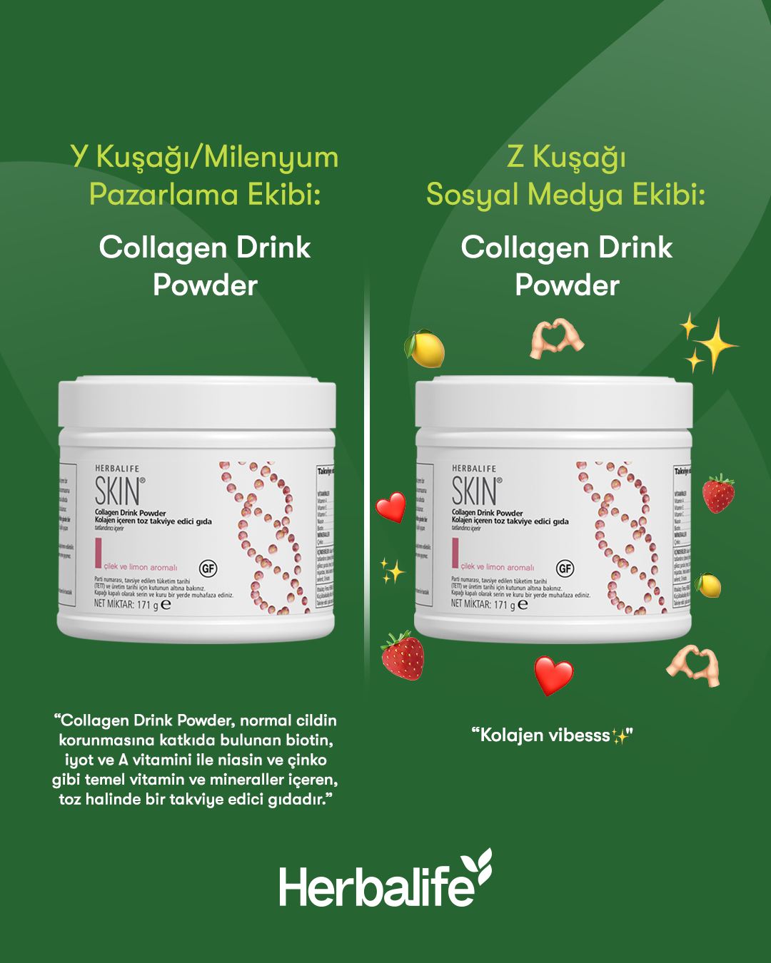 Herbalife Facebook ad: Milenyum ekibi ürünlerin içerik ve detaylarına…
