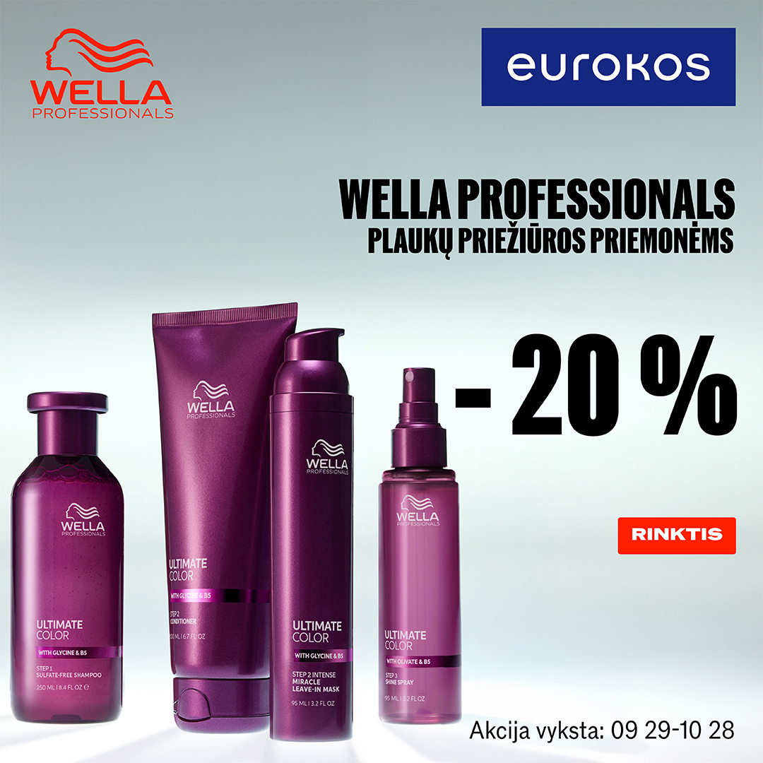 EUROKOS Facebook ad: WELLA PROFESSIONALS -20%