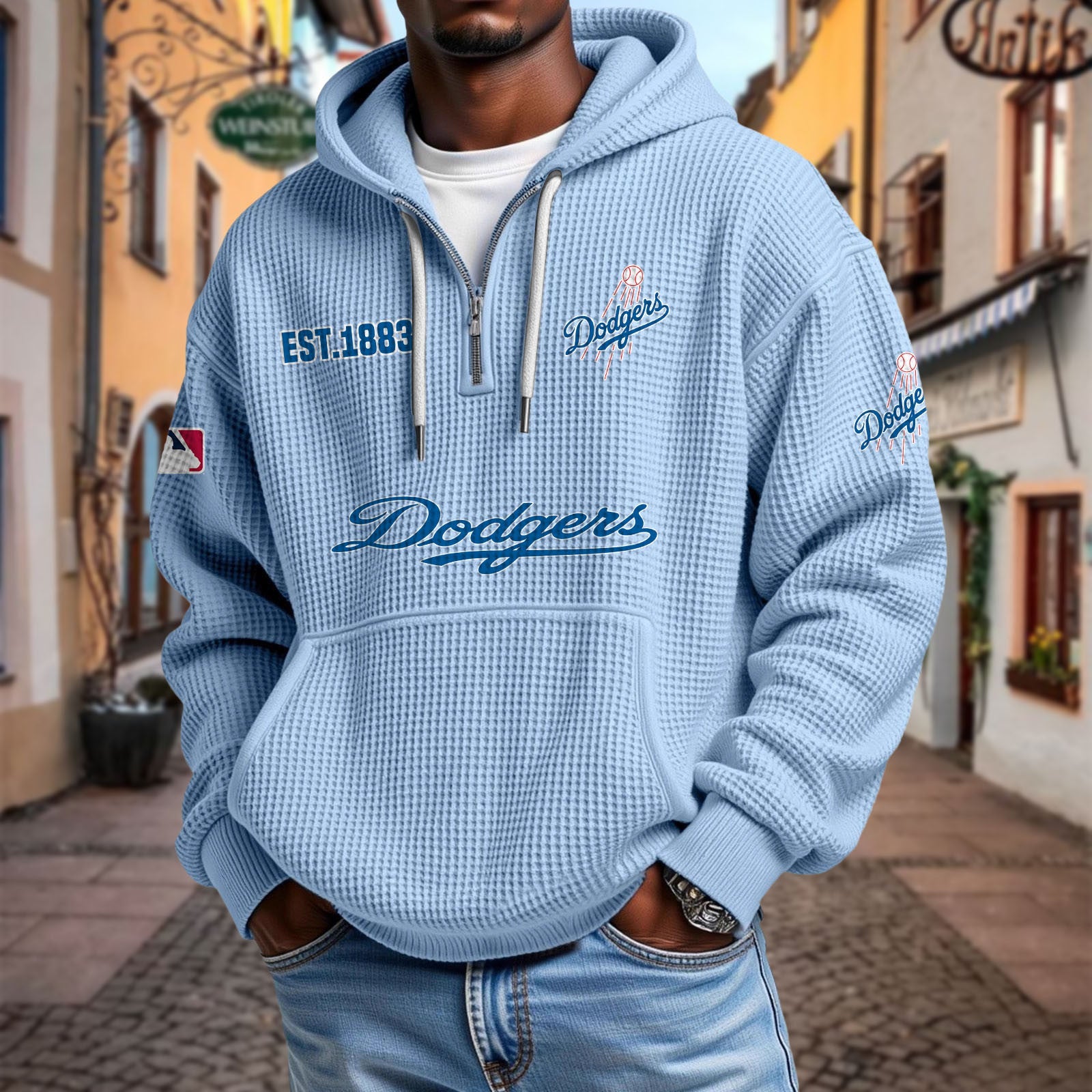 AniThread Facebook ad: Classic Baseball Style Hoodie