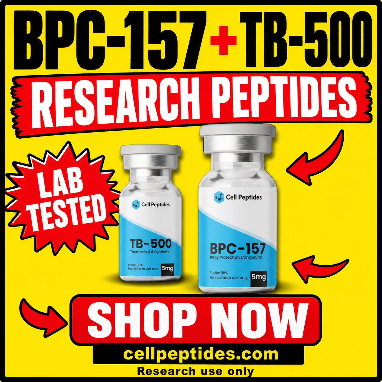 CellPeptides Facebook ad: 93% of our clients keep coming back