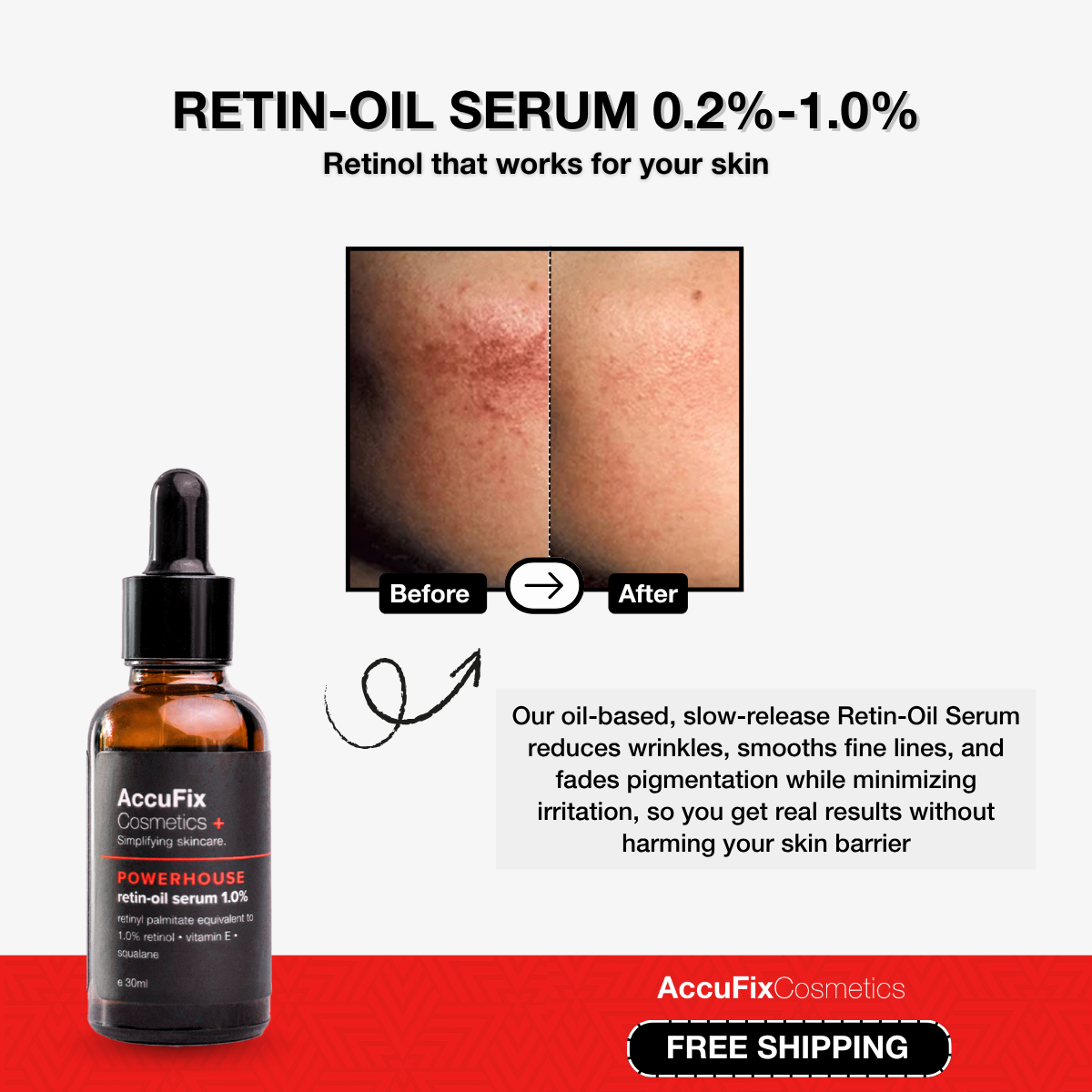 AccuFix Cosmetics Facebook ad