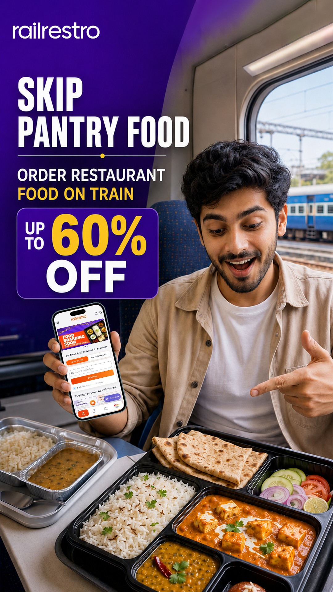 Railrestro Facebook ad: πππ π
π«ππ¬π‘ π
π¨π¨π πππ₯π’π―ππ«ππ π¨π§β¦