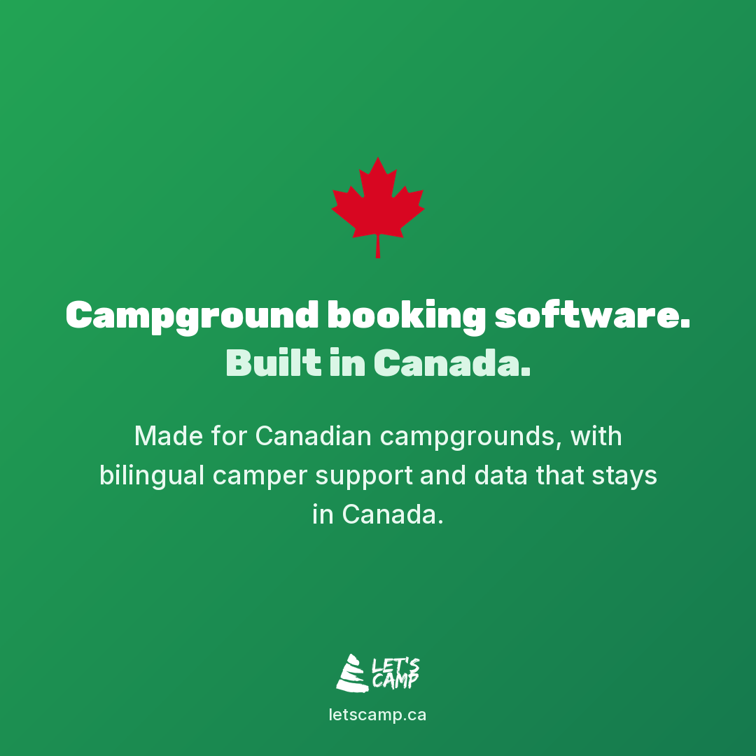 Let's Camp Reservation System Facebook ad: Campers deserve a bilingual support team.