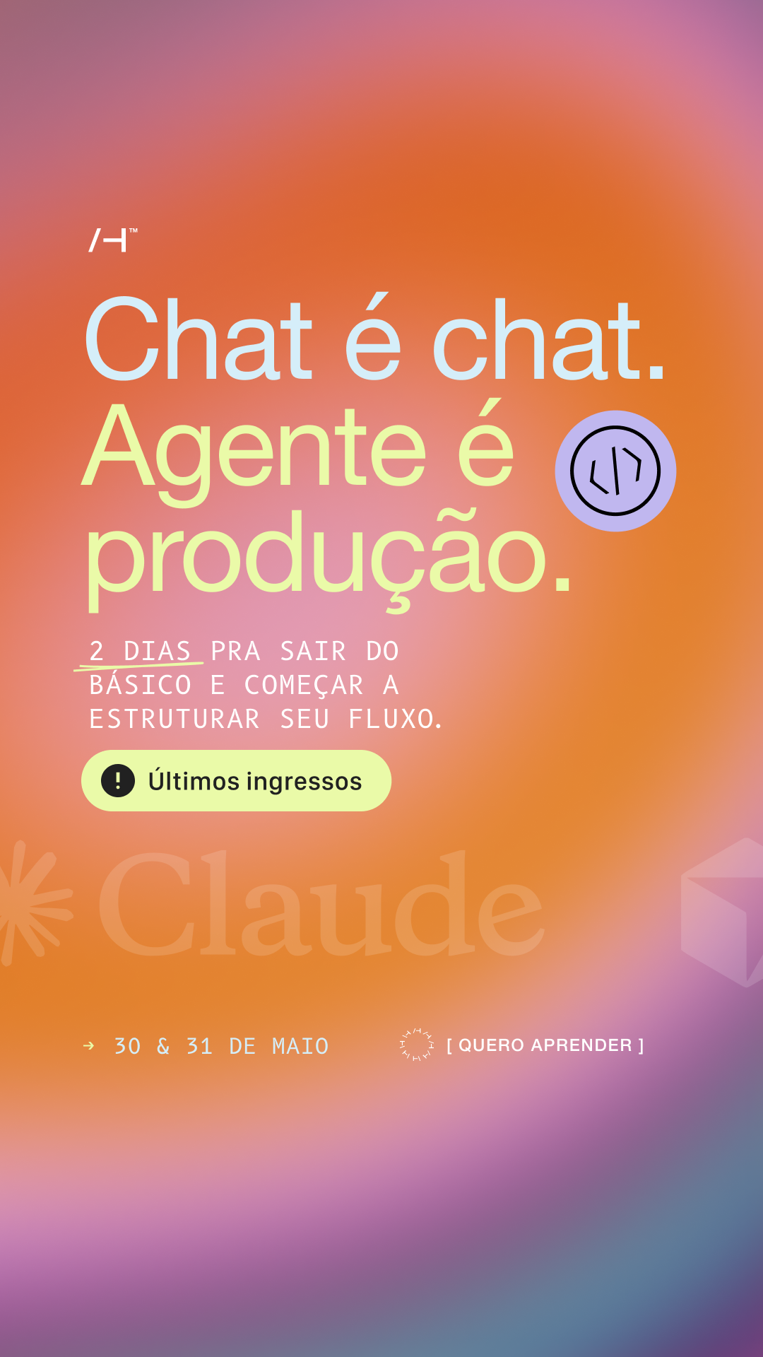 Human Talks Facebook ad: Inscreva-se já.