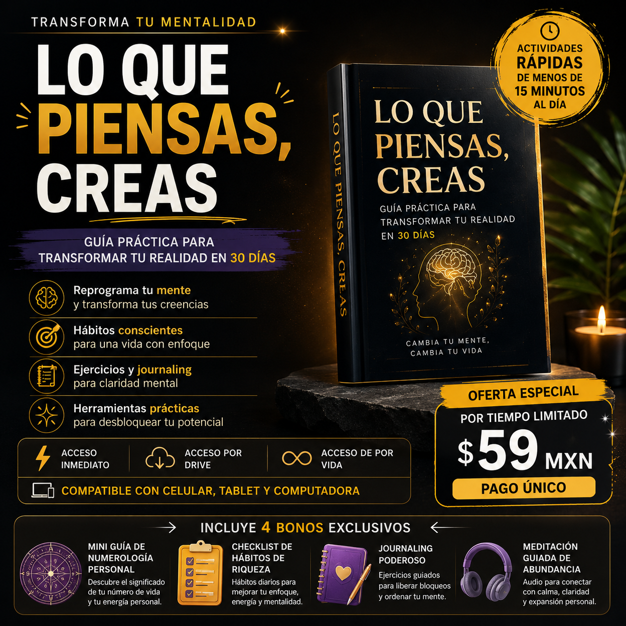 Código Arcano Manifestación Facebook ad