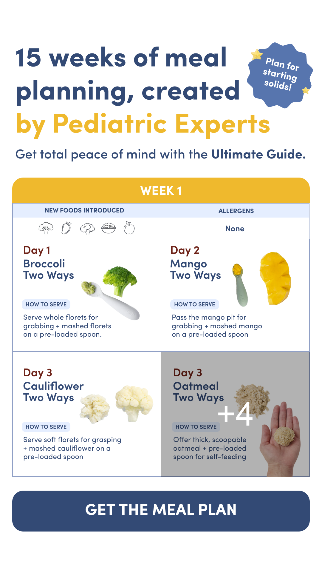 Solid Starts Facebook ad: Start Solids with Pediatrician-Led Guidance