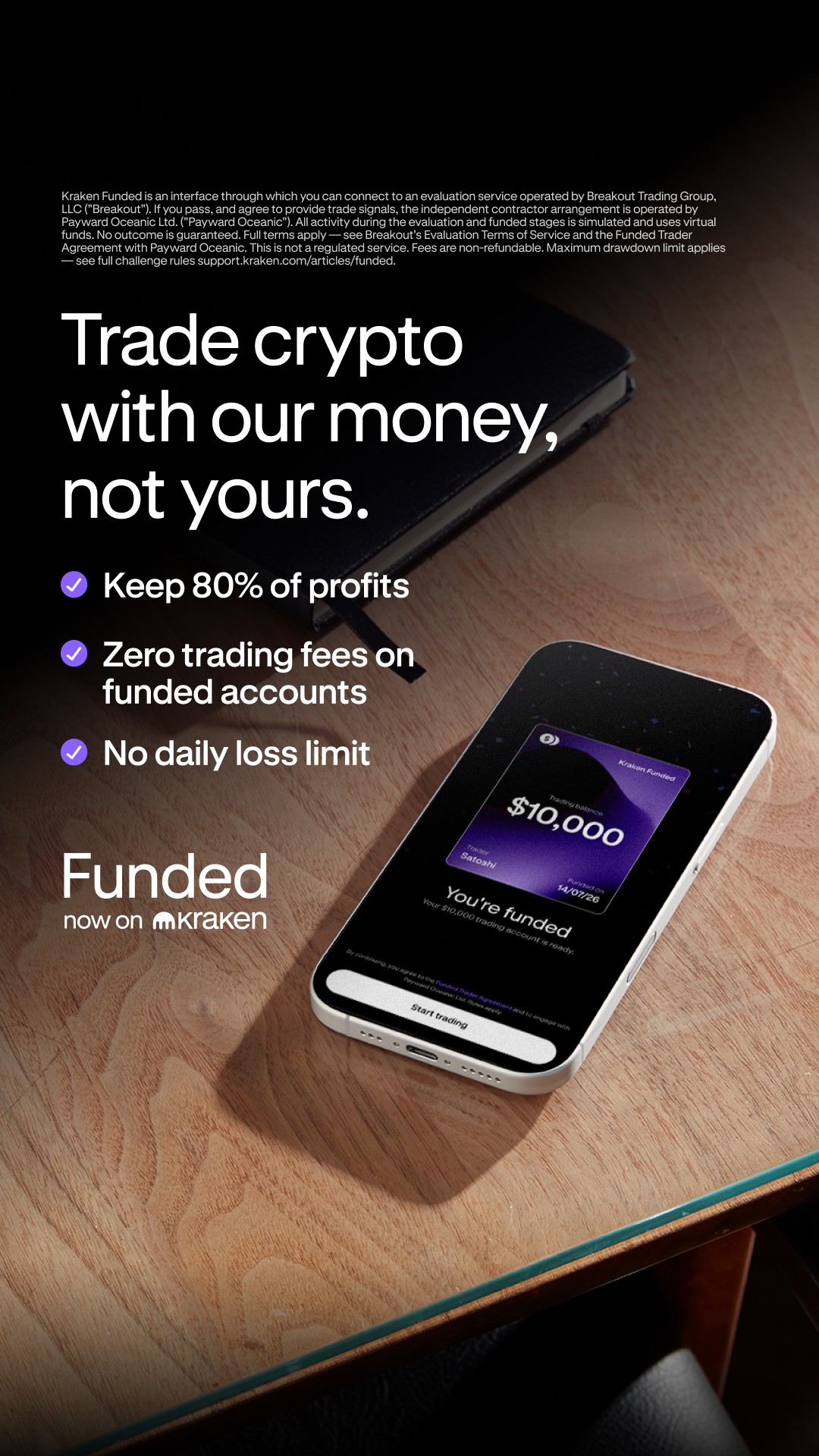 Kraken Digital Asset Exchange Facebook ad