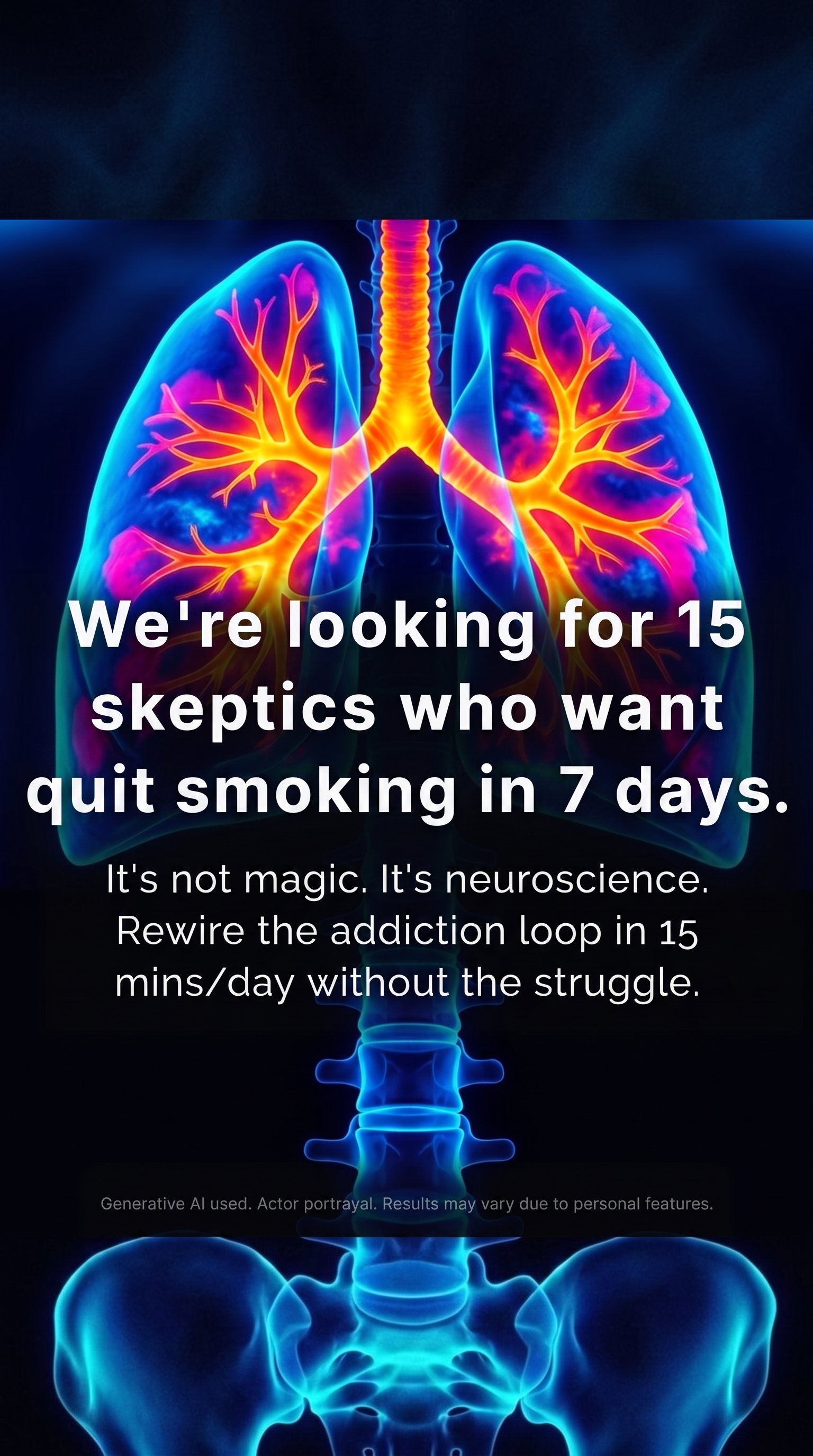Hypnosis to Stop Smoking Facebook ad