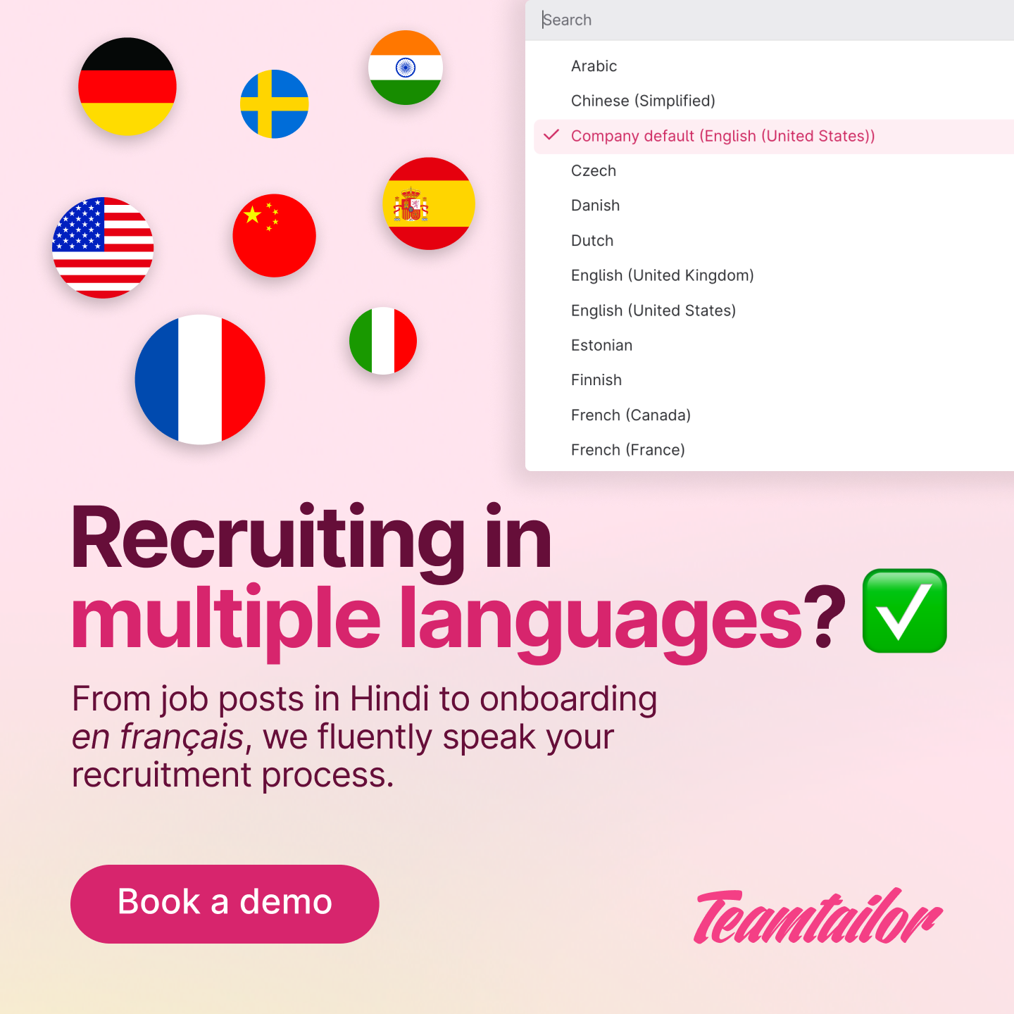 Teamtailor Facebook ad