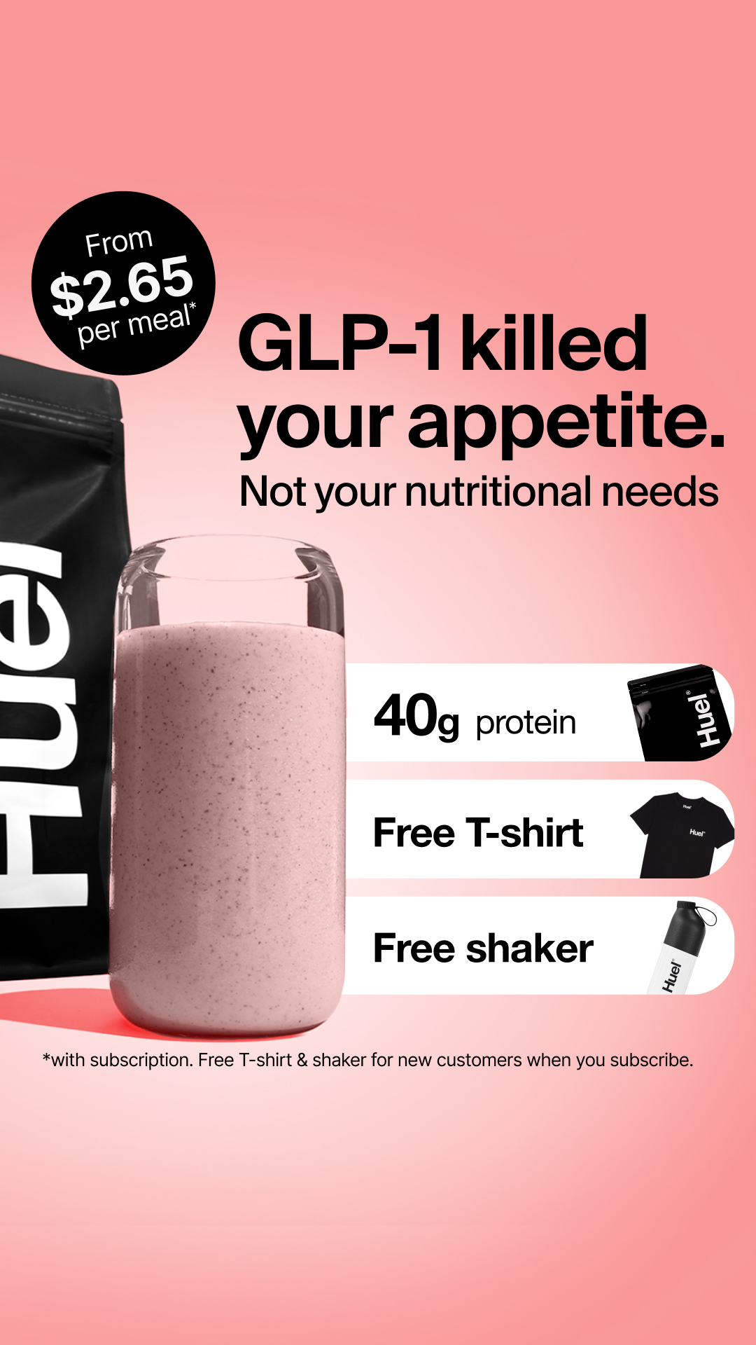 Huel Facebook ad
