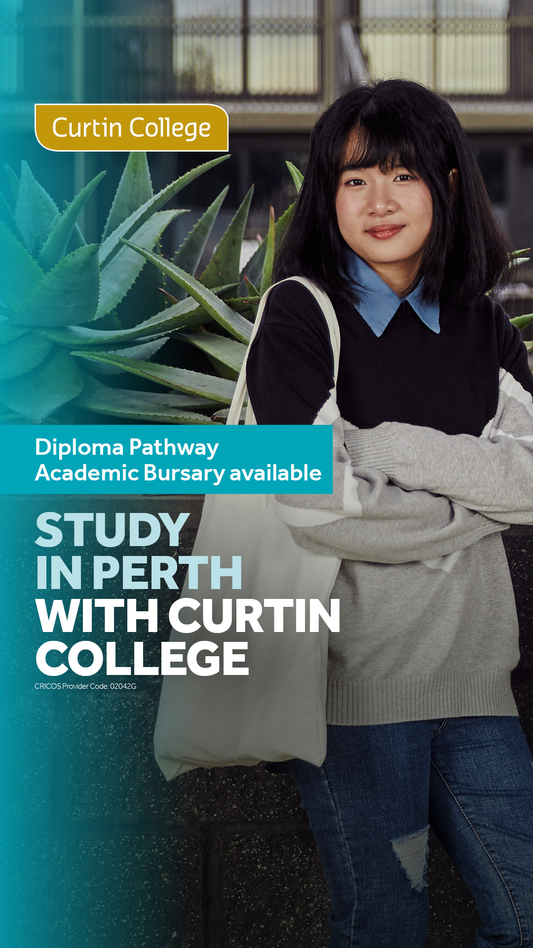 Curtin College Facebook ad