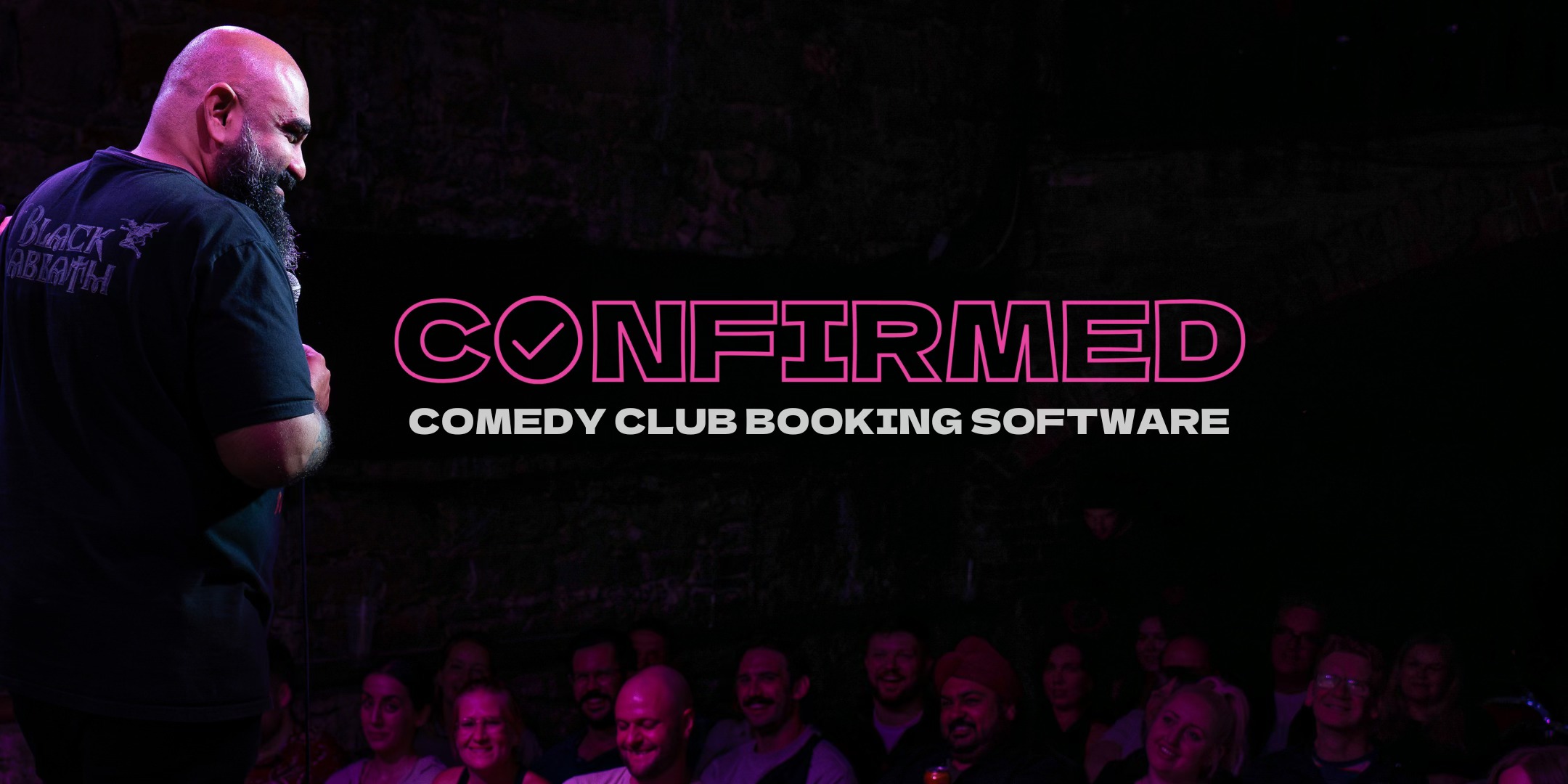 Confirmed Comedy Club Booking Software Facebook ad
