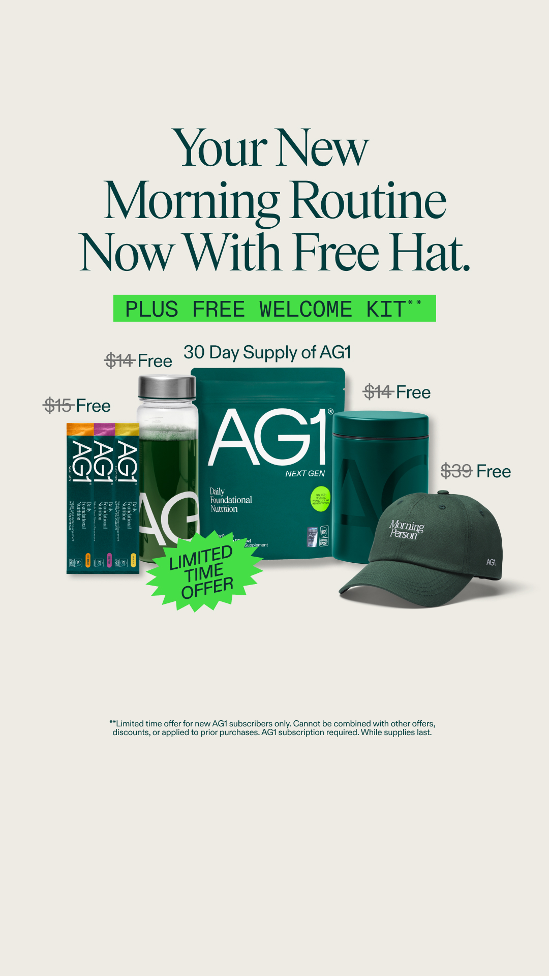AG1 by Athletic Greens Facebook ad