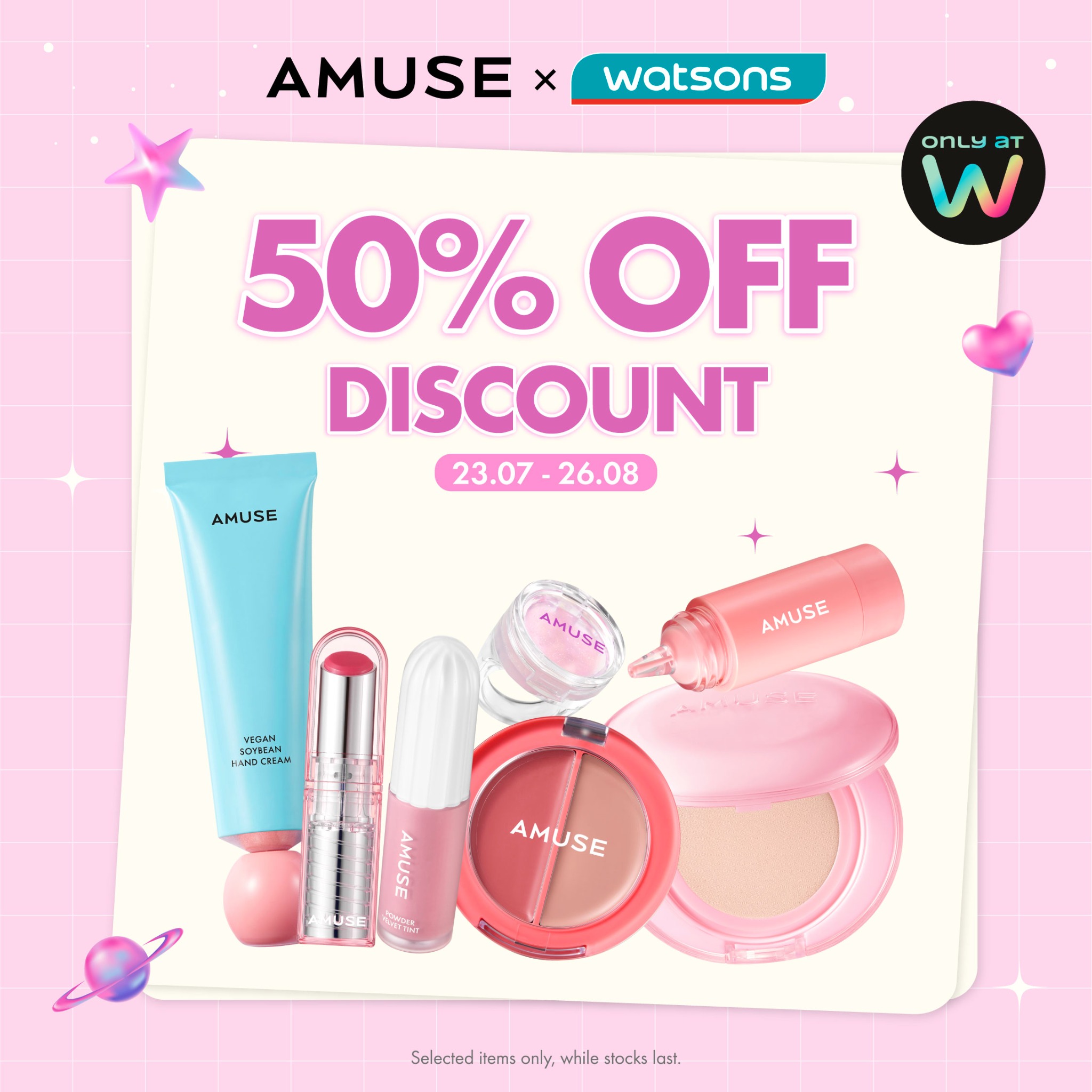 Amuse Malaysia Facebook ad: Up to 50% OFF & B1F1 for AMUSE!