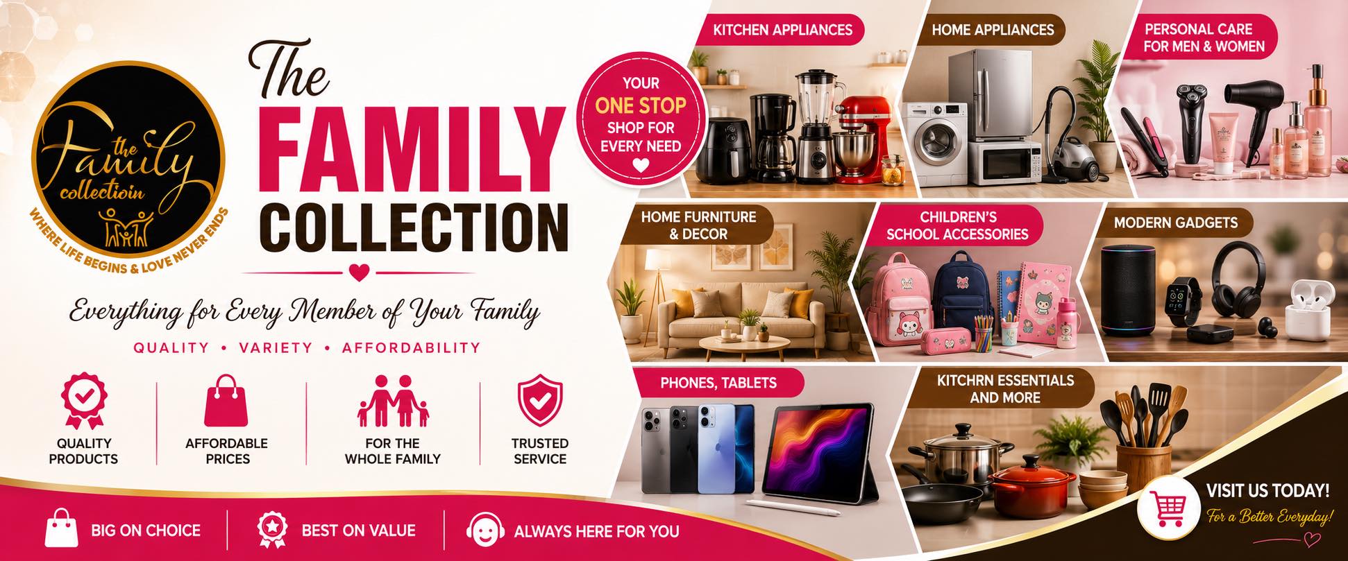 Family collection Facebook ad