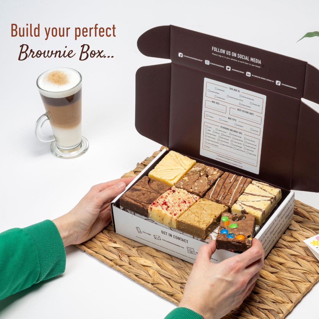 The Homemade Brownie Company Facebook ad: Build your perfect Brownie Box