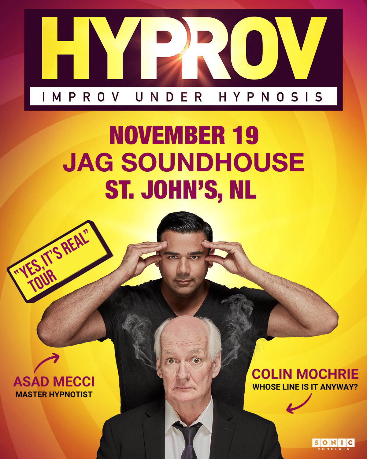 Sonic Concerts Facebook ad: St. John's tickets