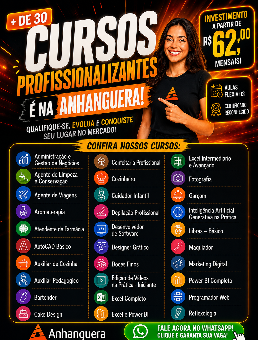 Central de Matrículas Anhanguera Online Facebook ad: PROMOÇÃO ESPECIAL
