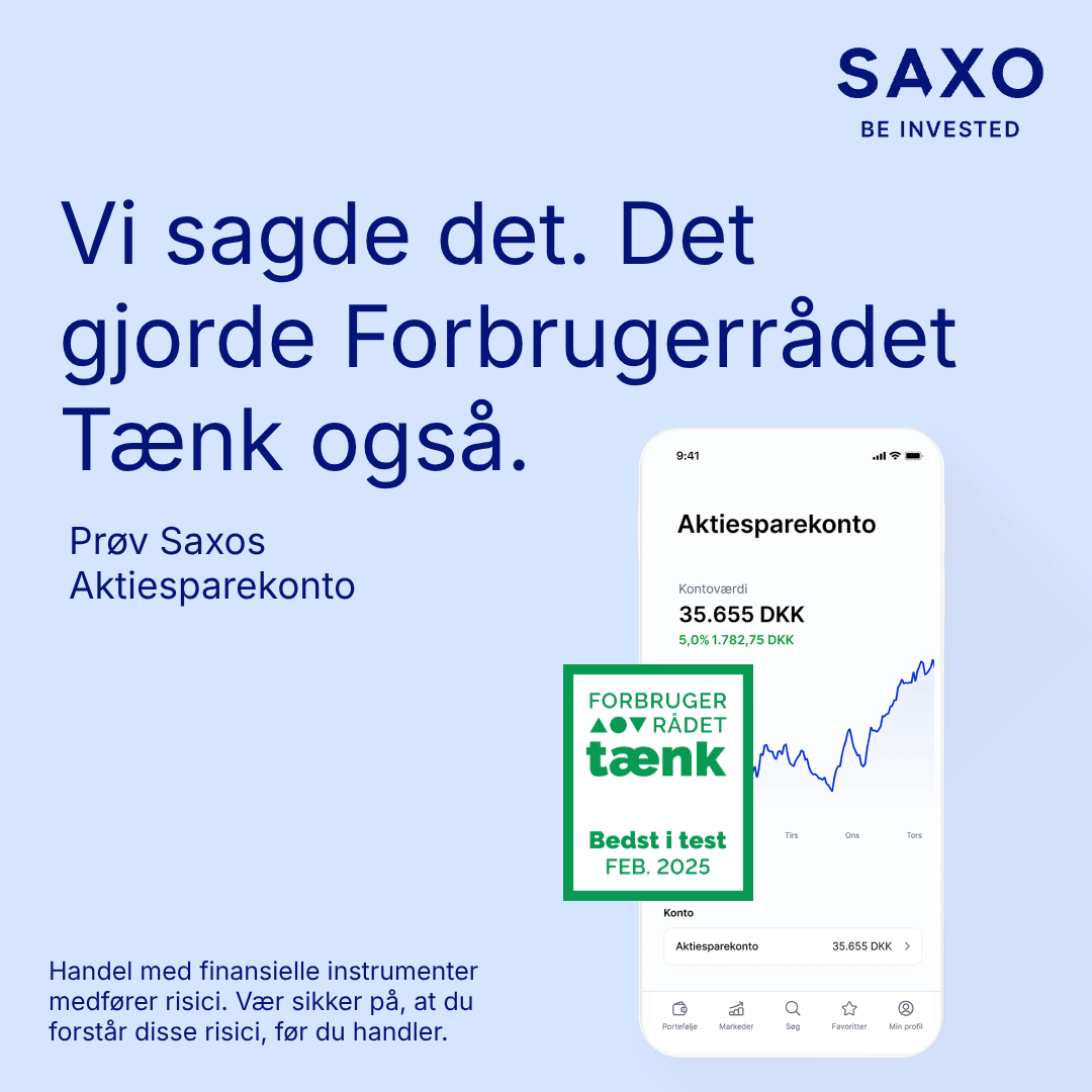 Saxo Bank Facebook ad