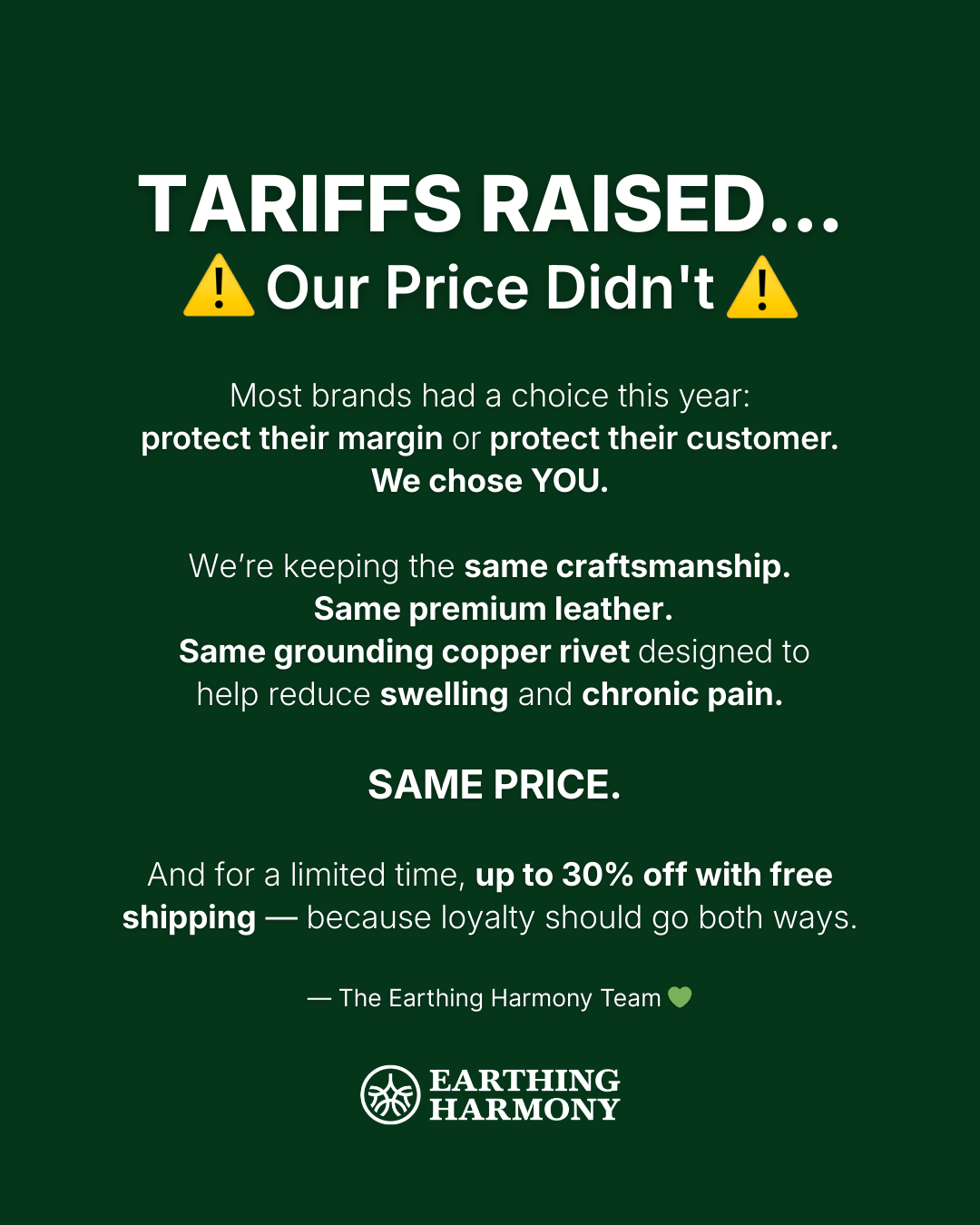 Earthing Harmony Facebook ad