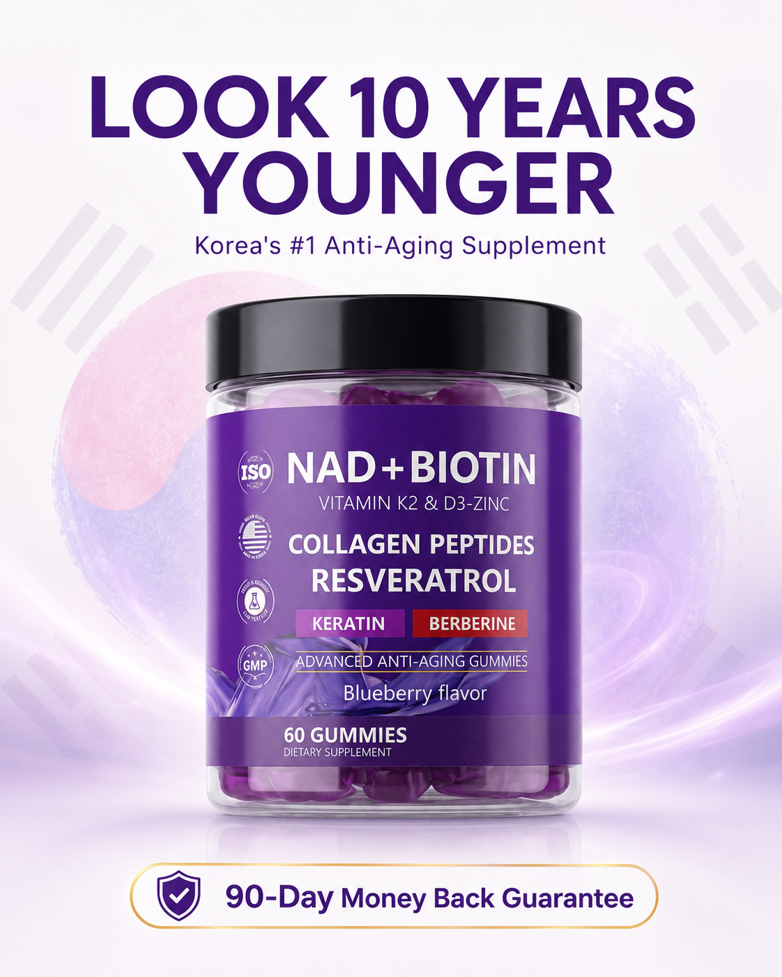 LolaHealth Facebook ad: Korea's #1 Anti-Aging Supplement