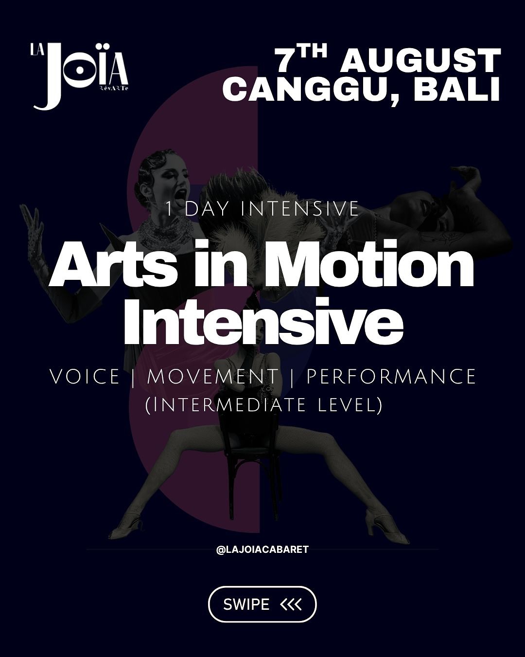 La Joïa Cabaret Facebook ad: Welcome to our AIM INTENSIVE!