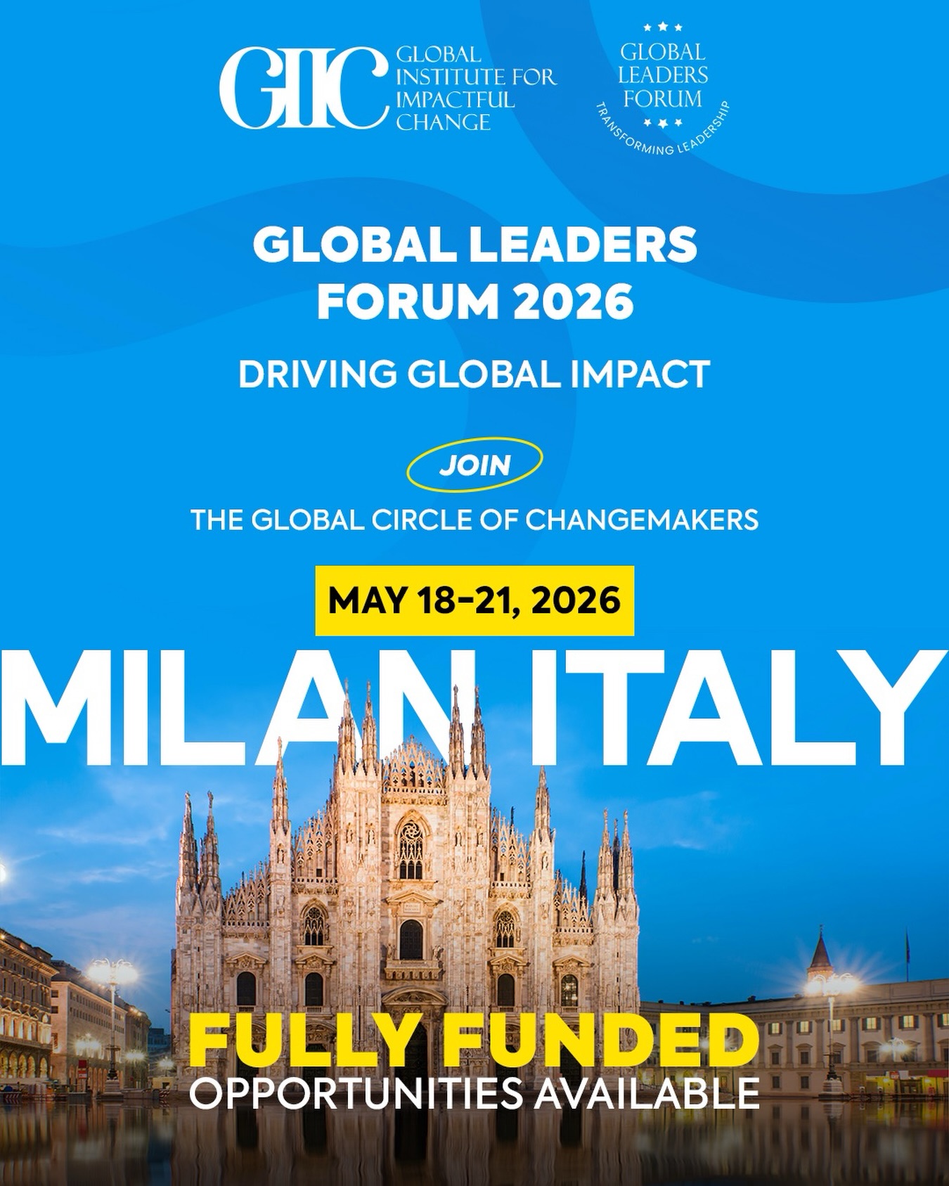 GIIC - Global Institute for Impactful Change Facebook ad: Milan Leadership Forum 2026