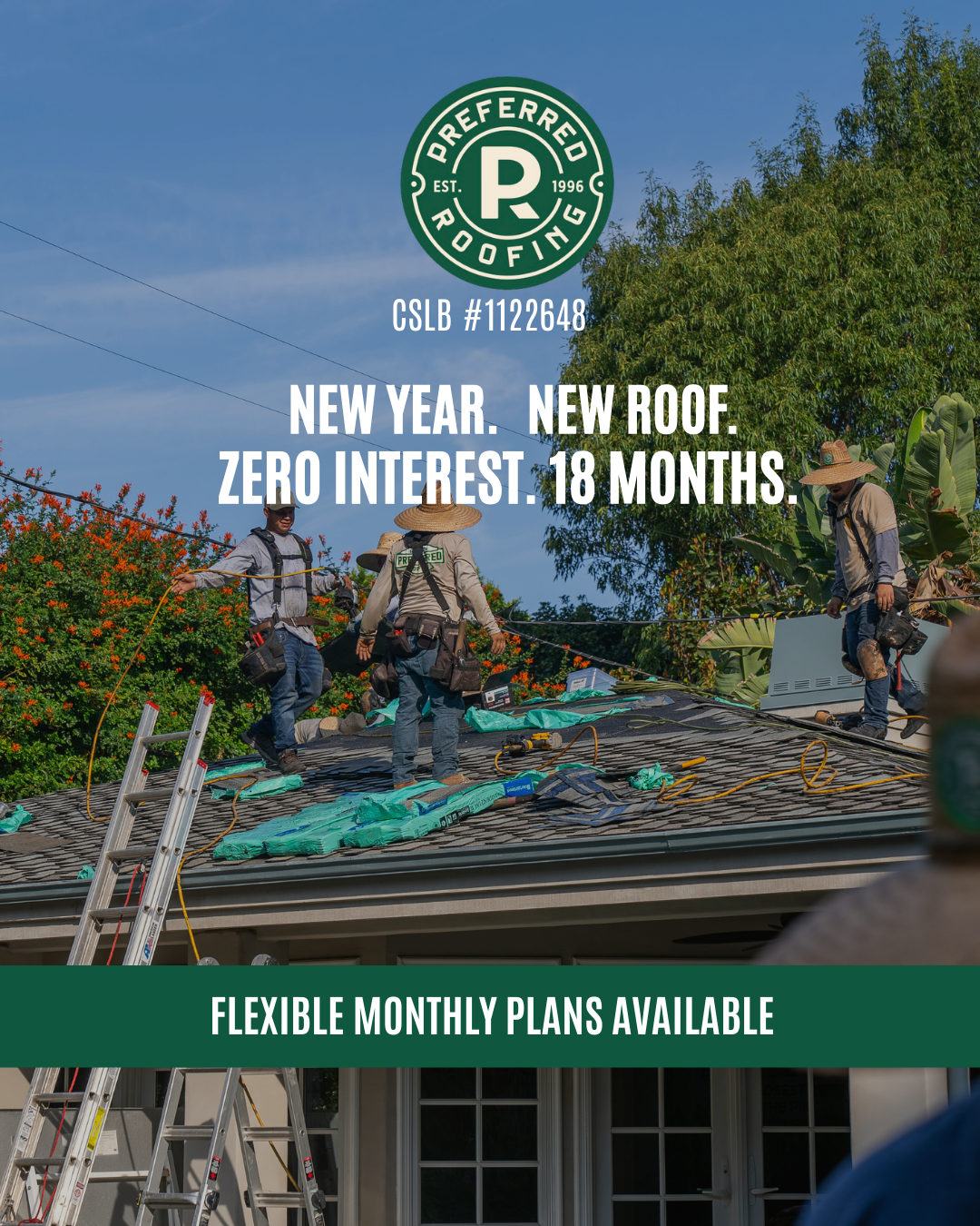 Preferred Roofing Facebook ad