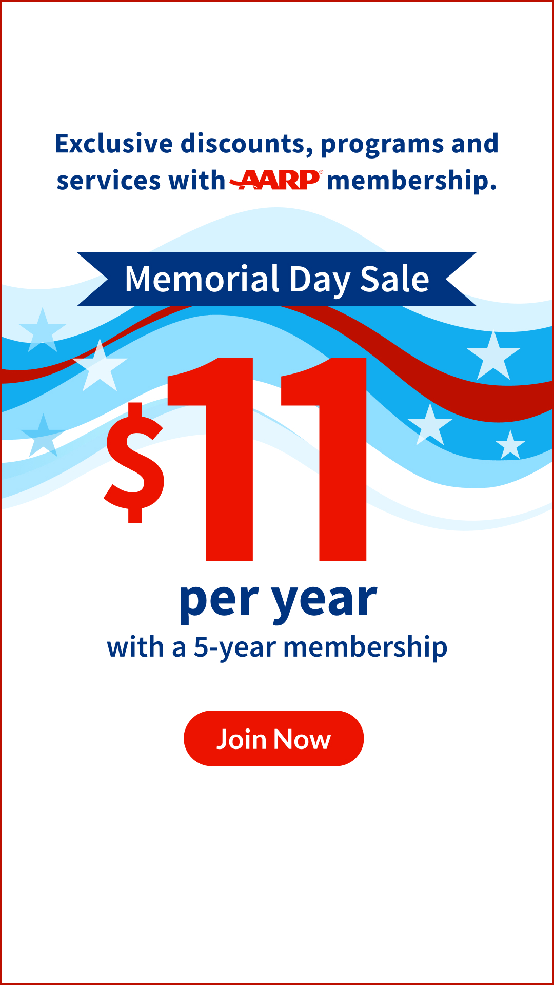 AARP Facebook ad