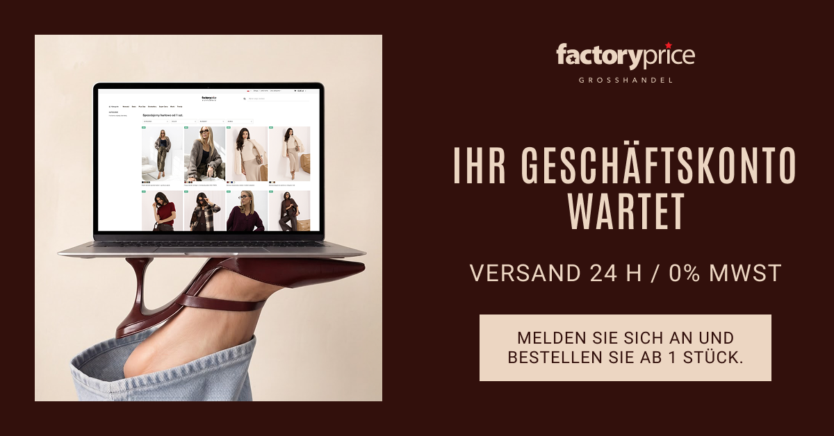 Factoryprice.Hurtownia Facebook ad: Ihr Firmenkonto ist bereit