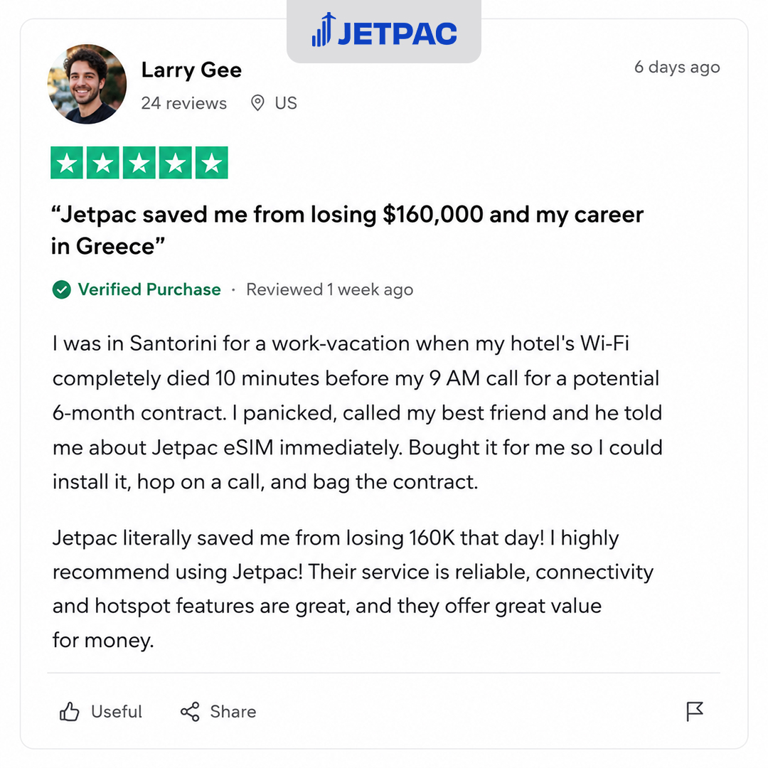 Jetpac Facebook ad
