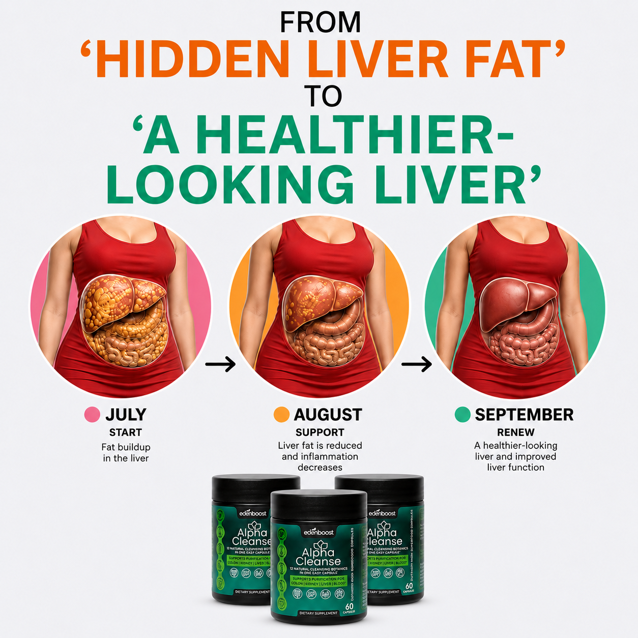 Alpha Cleanse By Eden Boost Facebook ad: Normal Weight, Fat in Liver? Read This