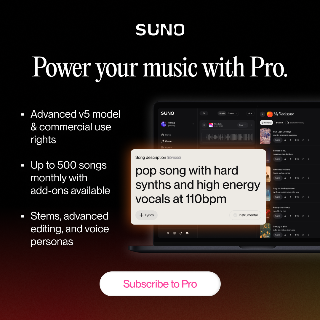 Suno Facebook ad